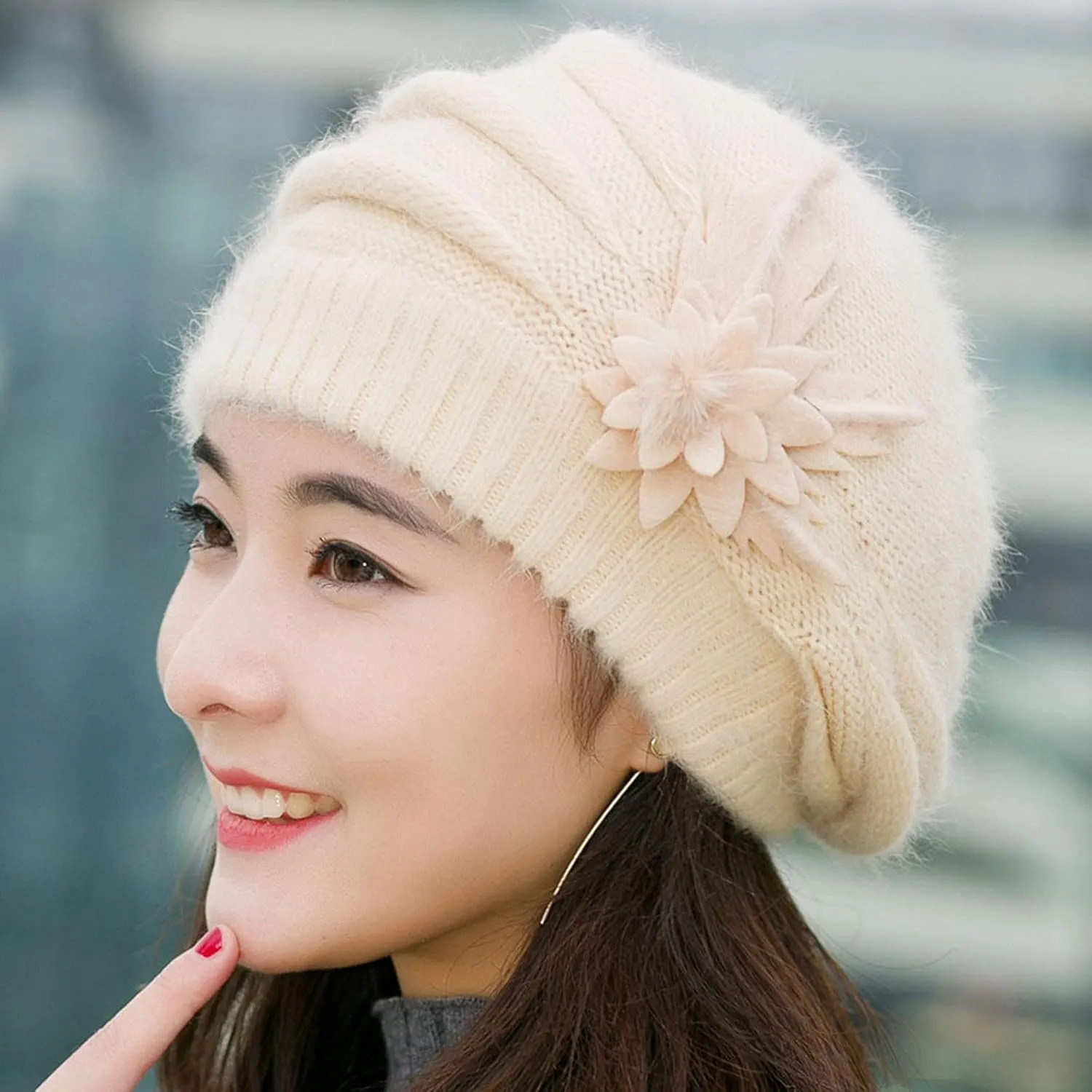 Slouchy Hat Sleeping Cap Headwear Head Wrap Cap for Men Women Baggy Knit Sleeping Hat