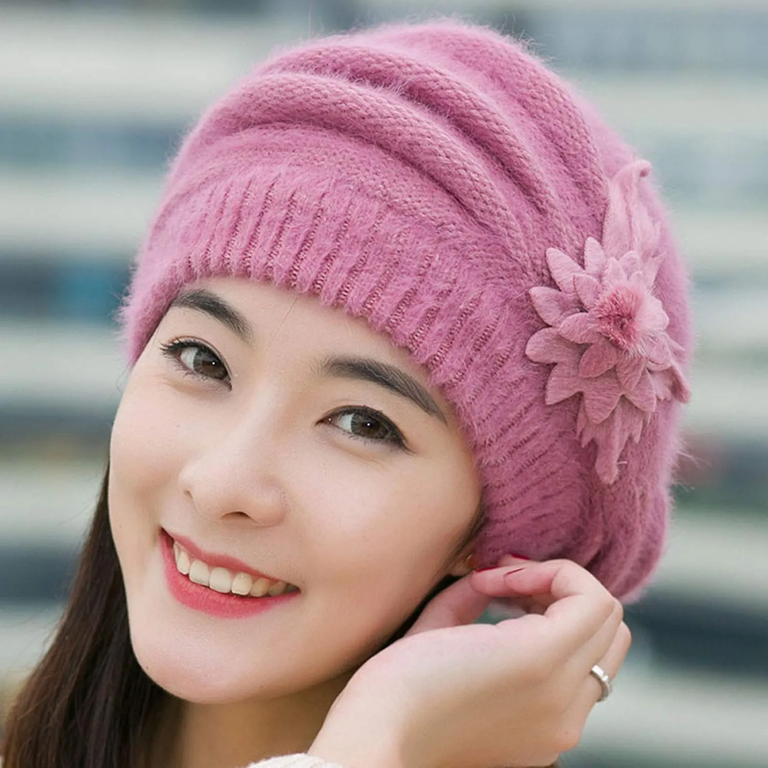 Slouchy Hat Sleeping Cap Headwear Head Wrap Cap for Men Women Baggy Knit Sleeping Hat
