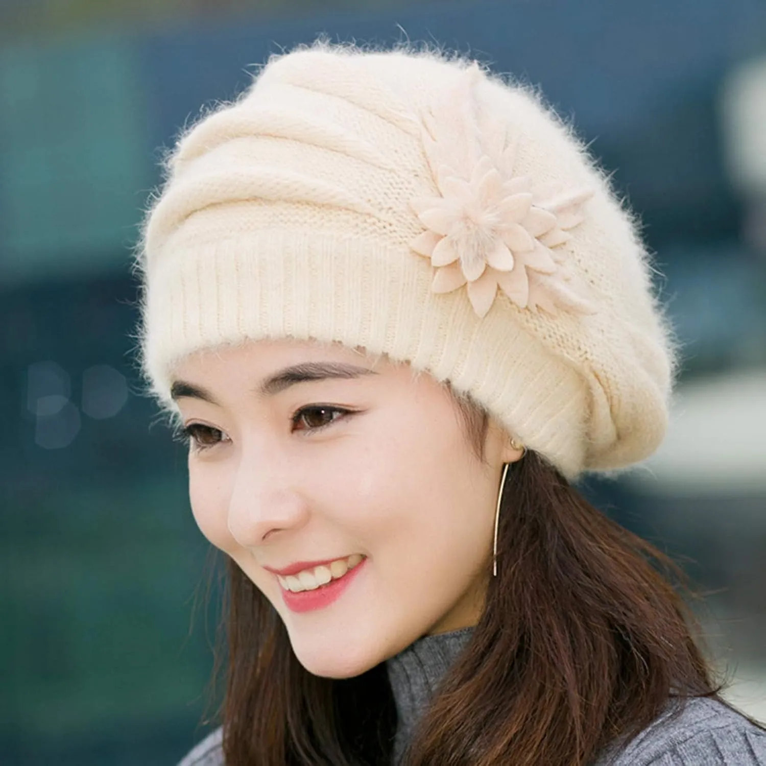 Slouchy Hat Sleeping Cap Headwear Head Wrap Cap for Men Women Baggy Knit Sleeping Hat