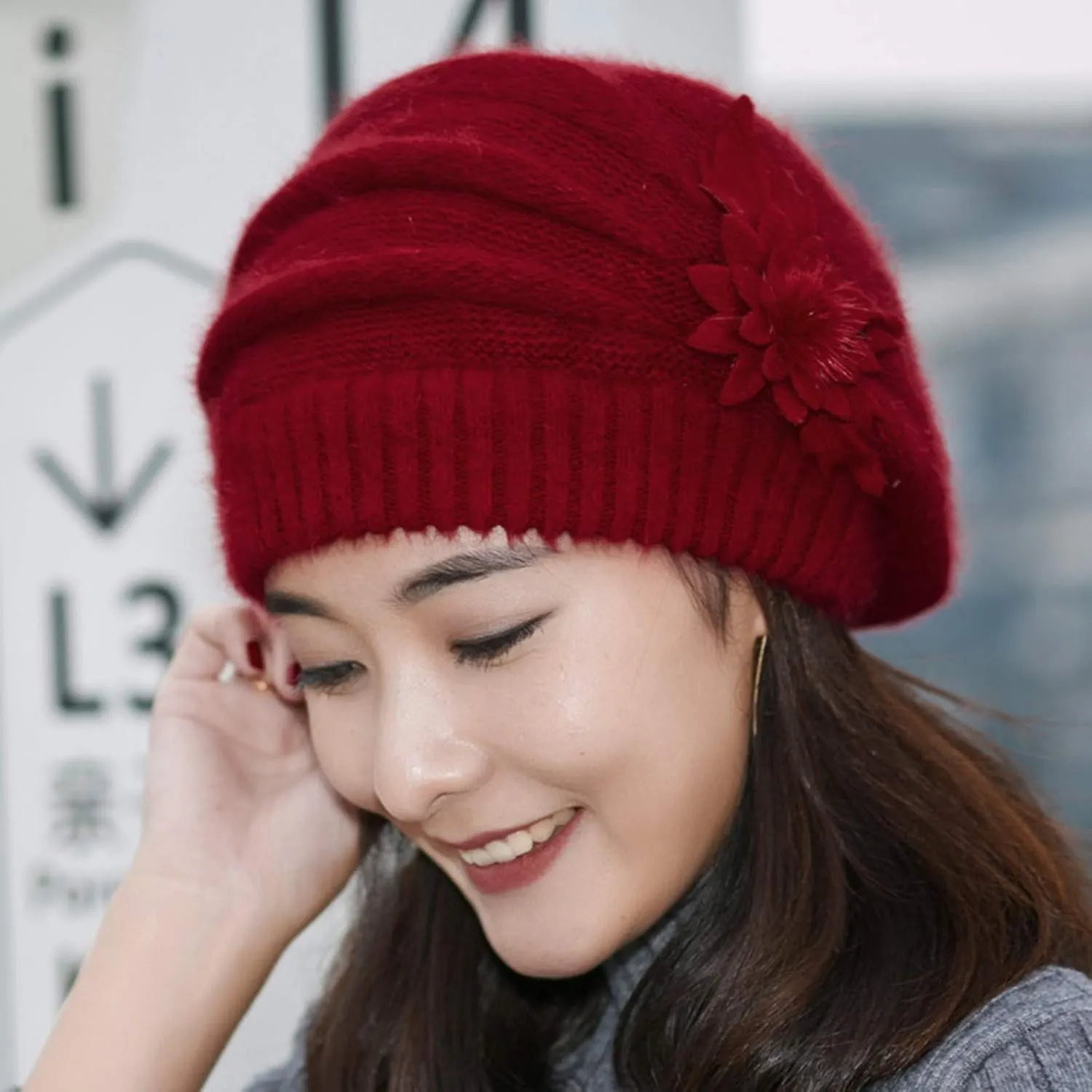 Slouchy Hat Sleeping Cap Headwear Head Wrap Cap for Men Women Baggy Knit Sleeping Hat