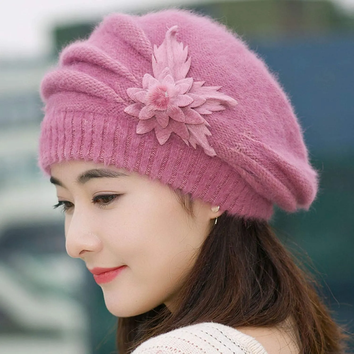 Slouchy Hat Sleeping Cap Headwear Head Wrap Cap for Men Women Baggy Knit Sleeping Hat