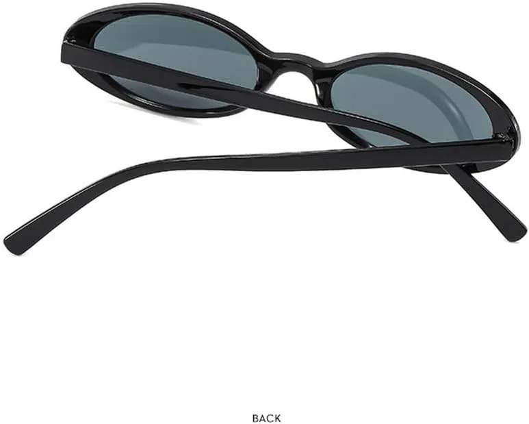 Small Oval Sunglasses Women Men Trendy Vintage Hip Hop Cat Eye Sun Glasses Female Leopard Punk Eyewear UV400
