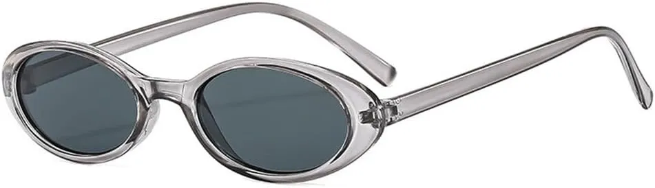 Small Oval Sunglasses Women Men Trendy Vintage Hip Hop Cat Eye Sun Glasses Female Leopard Punk Eyewear UV400