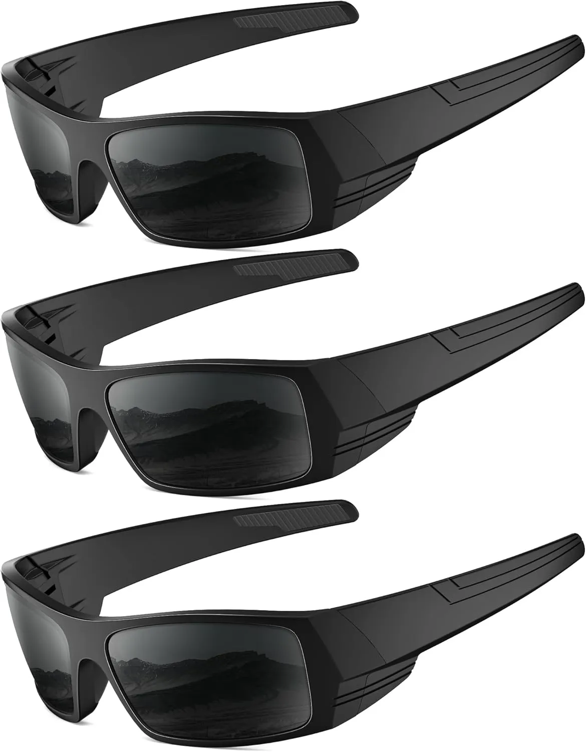 Sports Sunglasses-Men Polarized Mens-Sunglasses: Wrap Around Sun Glasses for Cycling Fishing with UV400 Protection