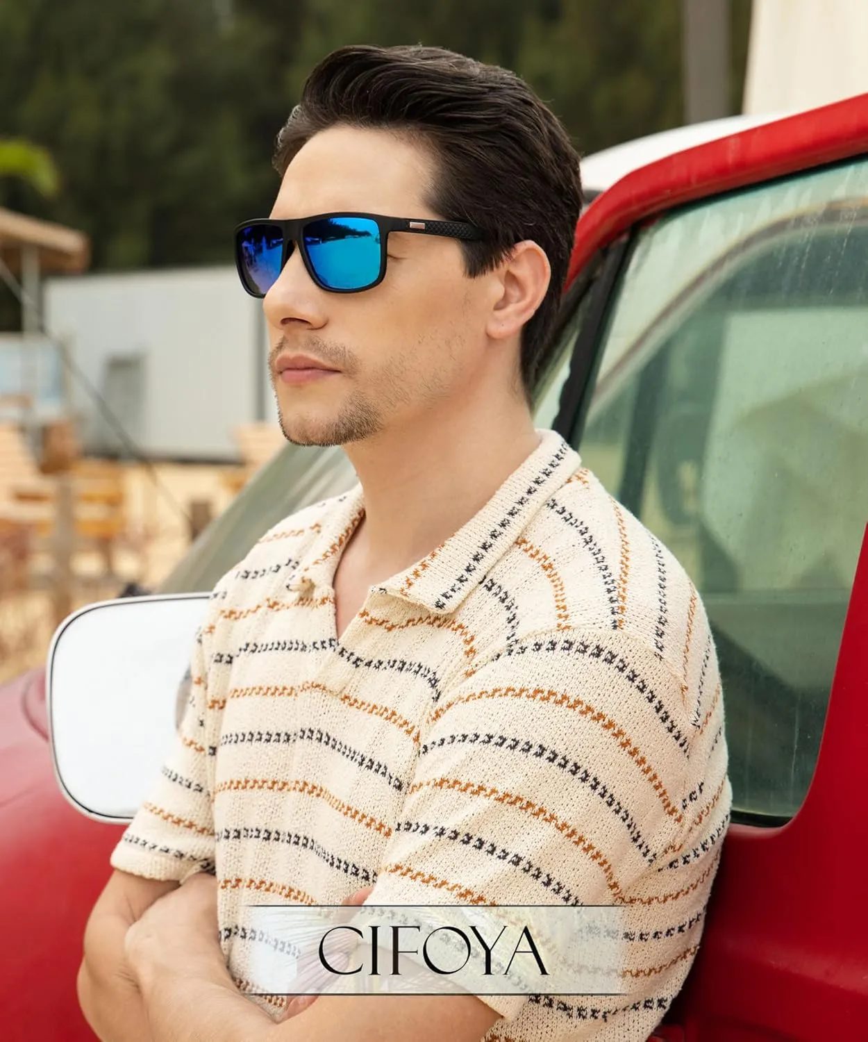 Sunglasses-for-Men Polarized Mens Sunglasses: Retro Sun glasses with UV Protection for Driving Fishing Golf