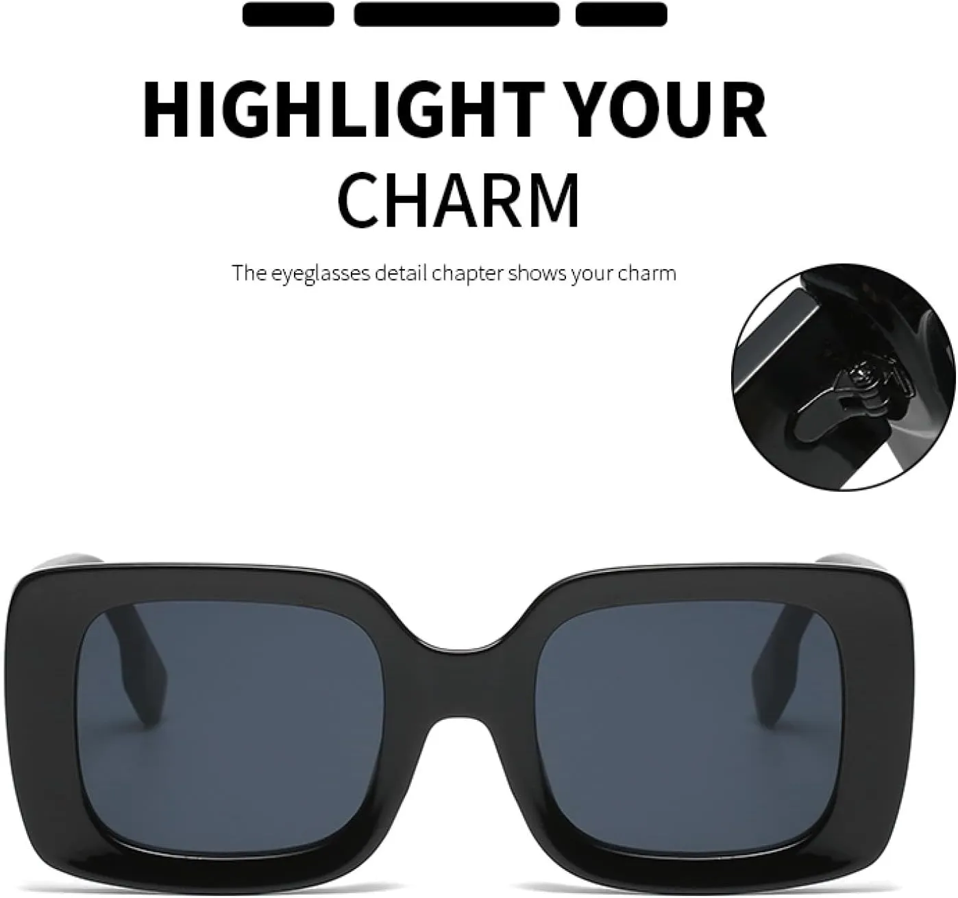 Sunglasses Women Luxury Travel Rectangle Glasses Female Fashion Retro Small Eyeglasses