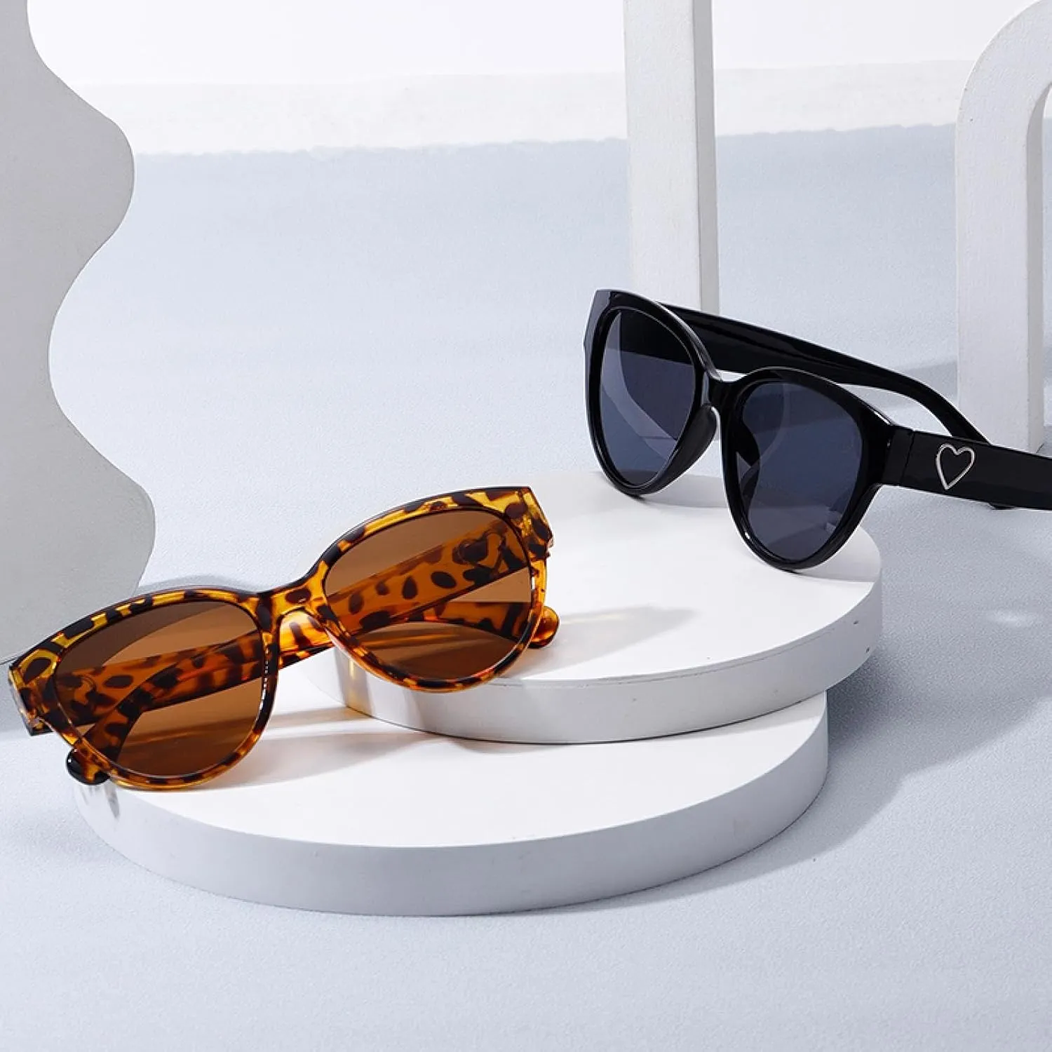 Sunglasses Women Men Luxury Cat Eye Female Popular Leopard Vintage Uv400