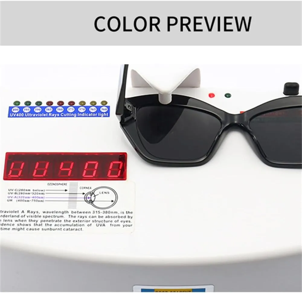 Sunglasses Women Vintage Square Sun Glasses Retro Black Ladies Cat Eye Eyewear Eyeglasses