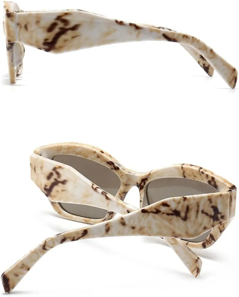 Sunglasses Women Vintage Square Sun Glasses Retro Black Ladies Cat Eye Eyewear Eyeglasses