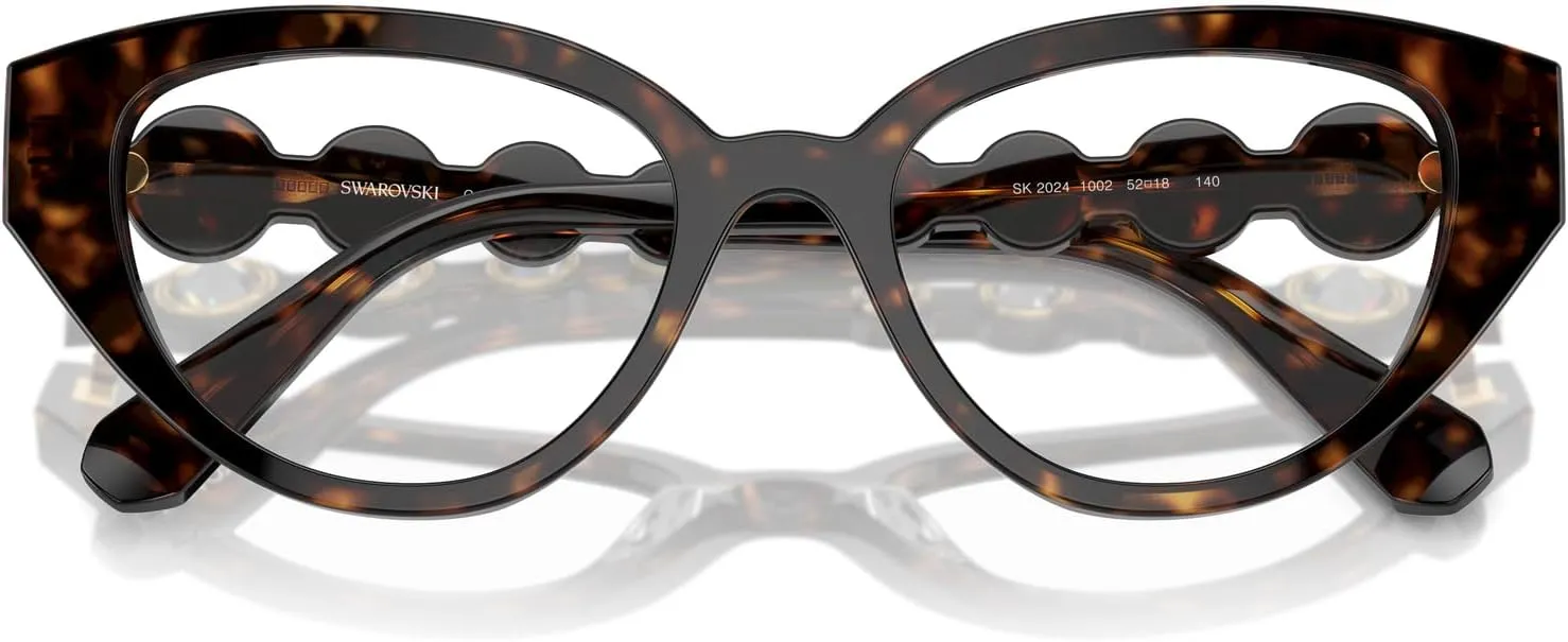Swarovski Women's Sk2024 Cat Eye Prescription Eyewear Frames