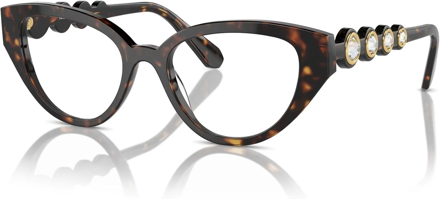 Swarovski Women's Sk2024 Cat Eye Prescription Eyewear Frames