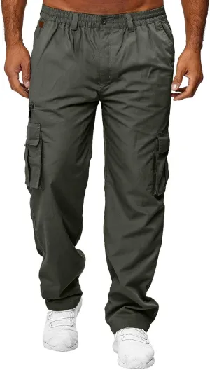 Sweatpants for Men Big and Tall Casual Mens Gifts Cargo Pants Hiking Workout Joggers Elastic Waist Plaid Casual Pants
