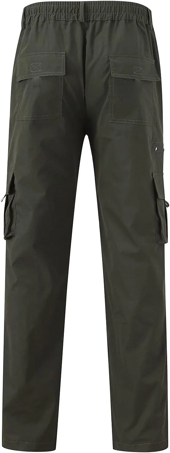 Sweatpants for Men Big and Tall Casual Mens Gifts Cargo Pants Hiking Workout Joggers Elastic Waist Plaid Casual Pants