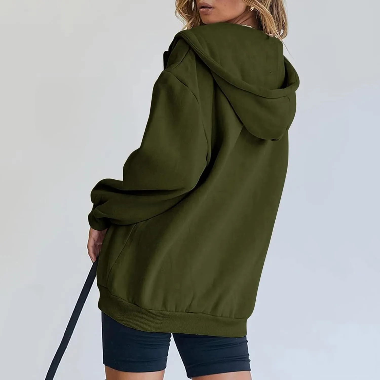Sweatshirt for Women Casual Solid Long Sleeve Pullover Sweaters for Women Lightweight Plus Size Hoodies for Women 4x