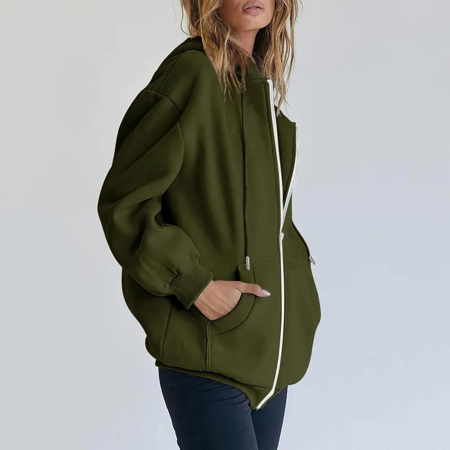 Sweatshirt for Women Casual Solid Long Sleeve Pullover Sweaters for Women Lightweight Plus Size Hoodies for Women 4x