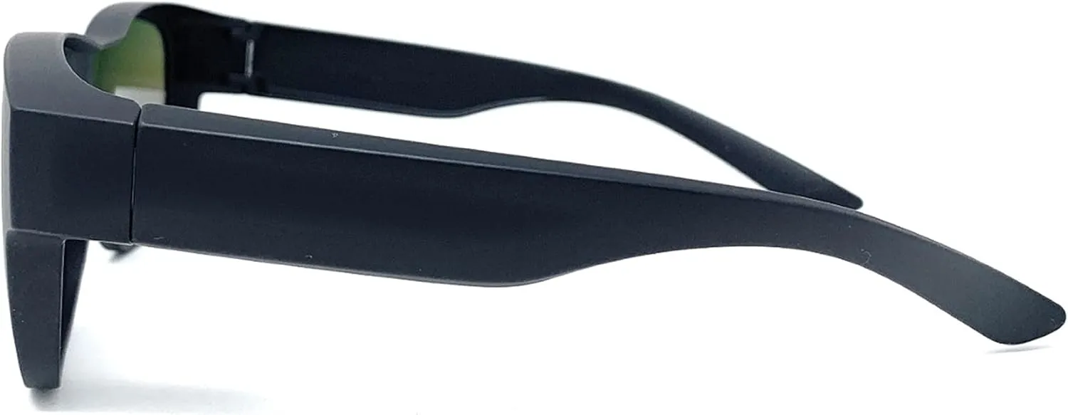 The Reflector Fit Over Glasses, OTG, Polarized Unisex Wrap-Around Sunglasses for Men and Women