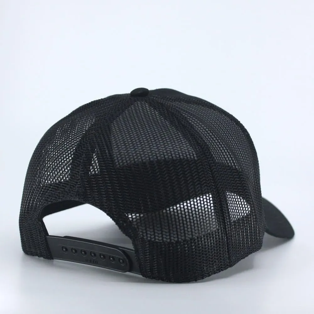 The Vintage Year Plain Two Tone Cotton Twill Mesh Adjustable Trucker Baseball Cap