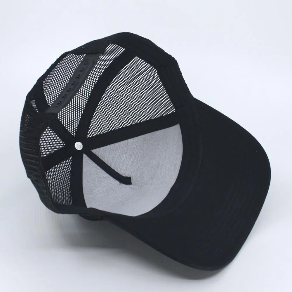 The Vintage Year Plain Two Tone Cotton Twill Mesh Adjustable Trucker Baseball Cap