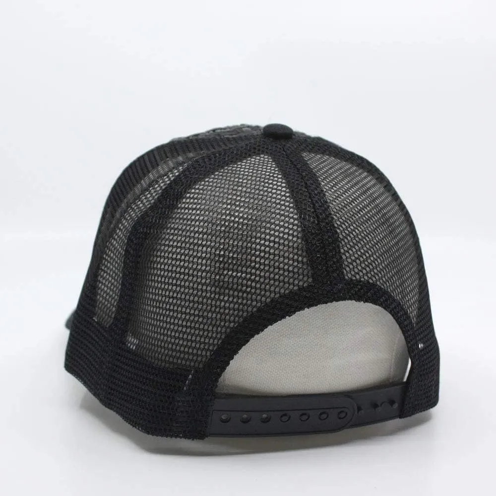 The Vintage Year Two Tone Toyo Straw Natural Paper Mesh Adjustable Trucker Baseball Cap