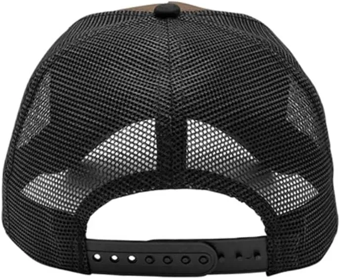 The Vintage Year Two Tone Toyo Straw Natural Paper Mesh Adjustable Trucker Baseball Cap