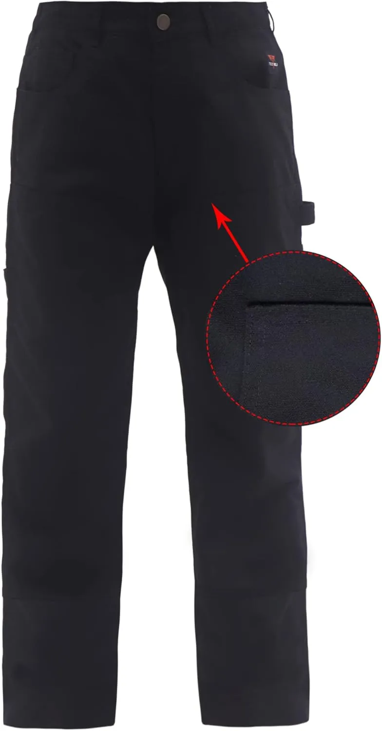 TICOMELA FR Pants for Men Flame Resistant Carpenter 100% Cotton Pre-Washed Fire Retardant Jeans