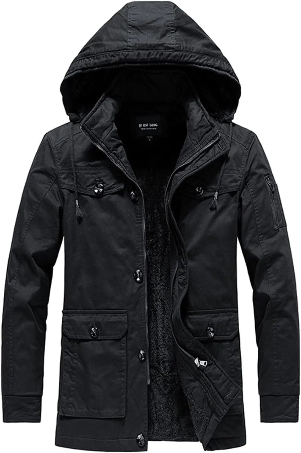 Today Prime Big Deal on Mens Cotton Canvas Coat Cotton Blazer Men Field Jacket Men Full Zip Cotton Hoodie Khaki Linen Blazer Men Mens Faux Coat
