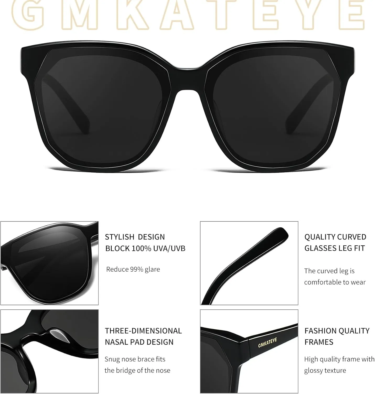 Trendy Oversized Sunglasses for Women, Designer Large Square Sunglass