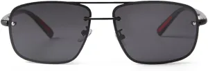 Ultra Lightweight Polarized Square Aviator Sunglasses for Men Women Trendy Fashion Double Bridge Pilot Sun Glasses