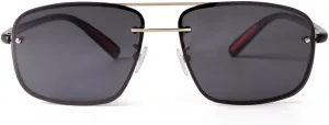 Ultra Lightweight Polarized Square Aviator Sunglasses for Men Women Trendy Fashion Double Bridge Pilot Sun Glasses