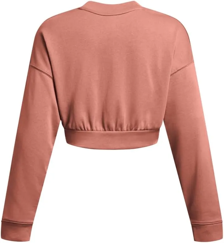Under Armour Women's Rival Terry Oversized Cropped Crew Neck Sweatshirt
