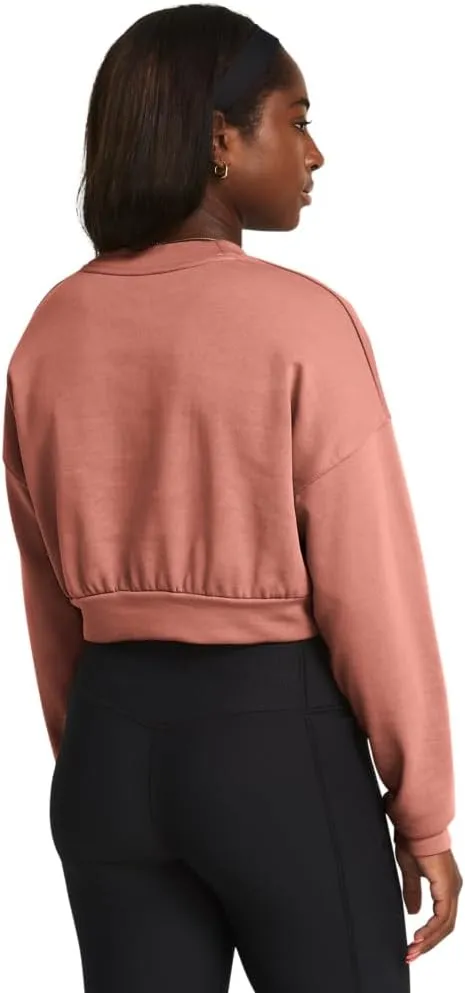 Under Armour Women's Rival Terry Oversized Cropped Crew Neck Sweatshirt