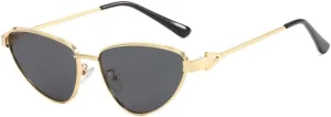 Vintage Metal Cat Eye Sunglasses Women Retro Small Frame triangle Sun Glasses Female Eyewear Shades for Lady