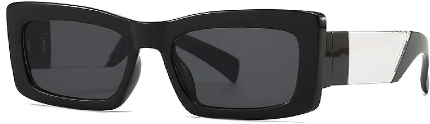 Vintage Small Rectangle Gradient Sunglasses Women Fashion Purple Frame Glasses Female Elegant Shades