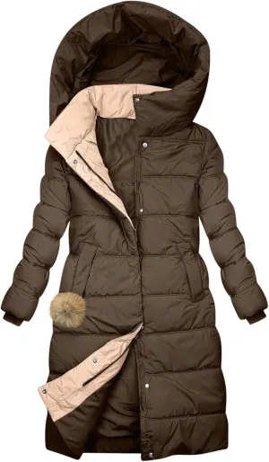 Winter Coats for Women Long Puffer Jackets Thicken Parka Warm Quilted Jacket Padded Coat Outwear with Removable Hood