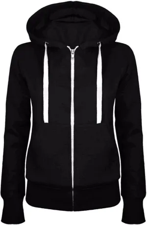 Women 2024 Zip Up Trendy Hoodies Lightweight Sweatshirts Jackets Drawstring Hooded Sweatshirt Casual Fashion Clothes