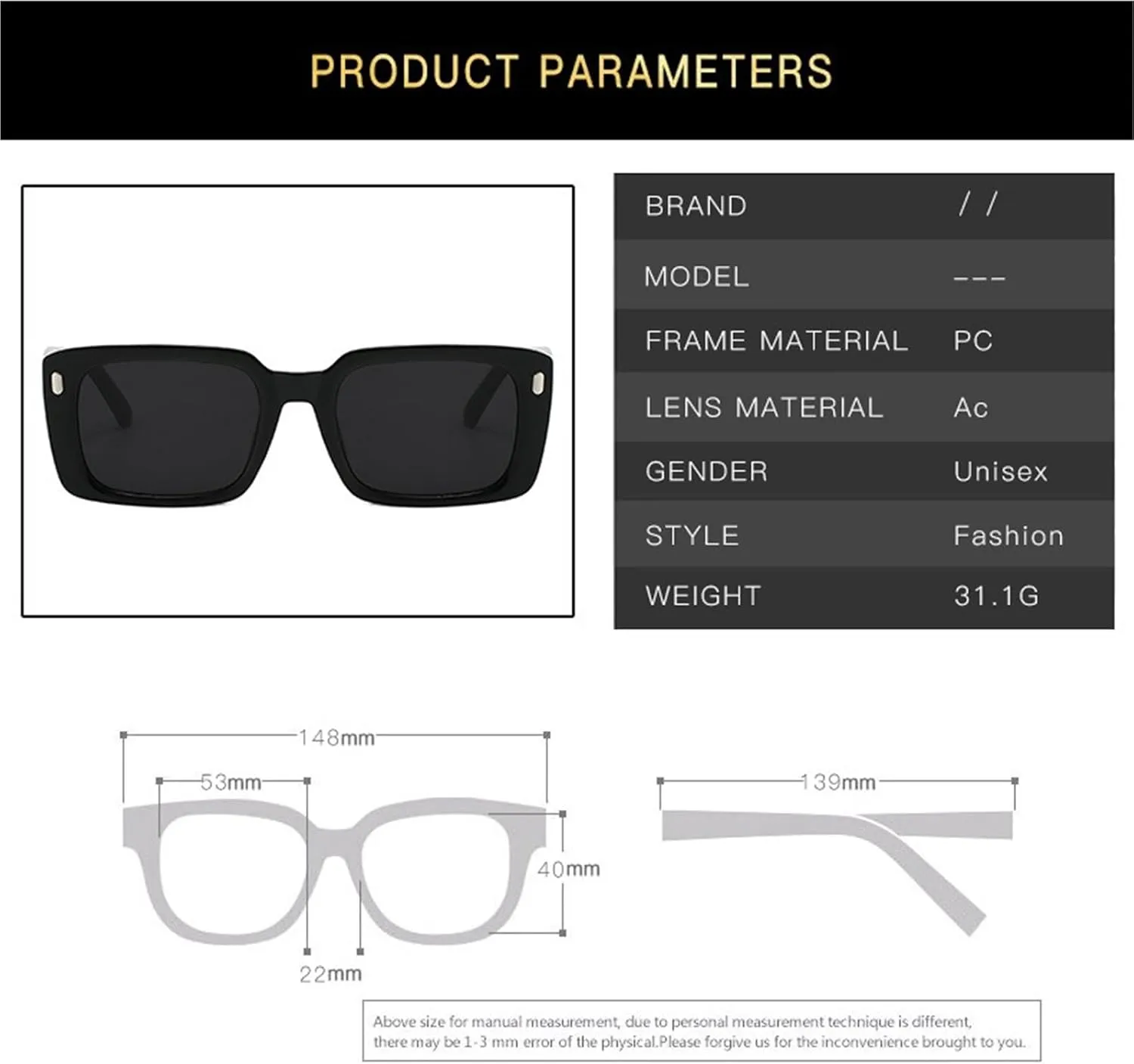 Women Sports Sunglasses Vacation Driver Party Men Commuter Sun Glasses