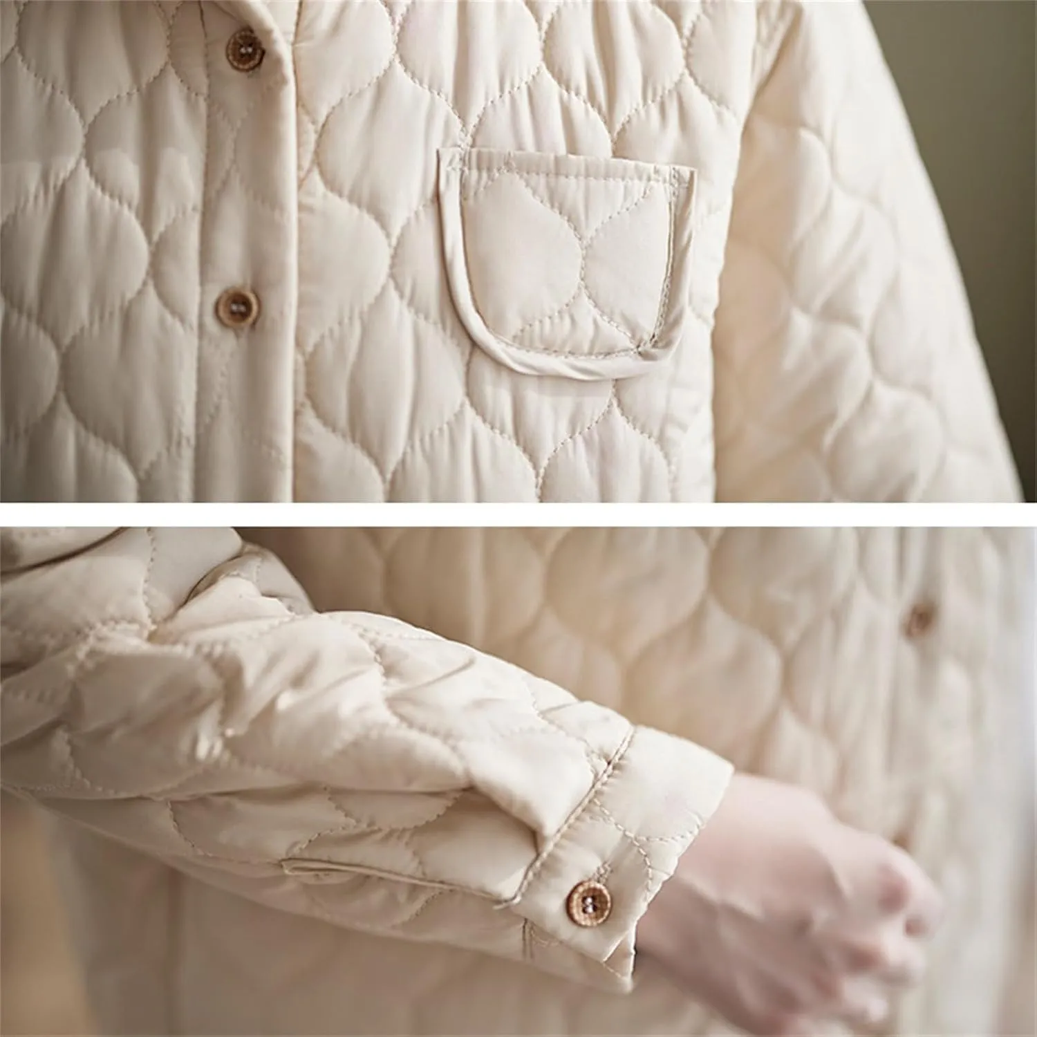Womens Coats Winter Fashion Full Zip Puffer Jackets Oversized Long Sleeve Packable Down Outwear With Pocket