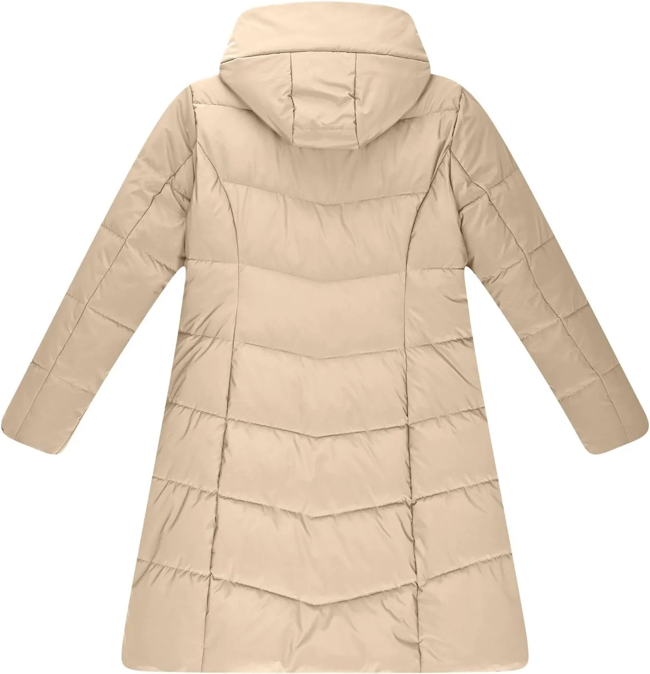 Women's Down Jacket Winter Puffer Jackets Sherpa Fleece Lined Warm Coats Lightweight Hood Outerwear with Pockets