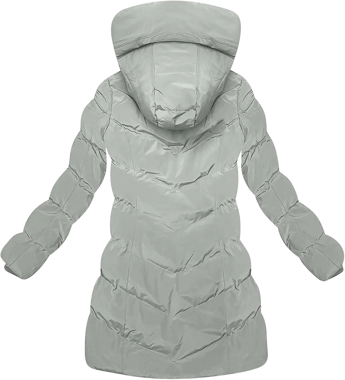 Women's Down Jacket Winter Puffer Jackets Sherpa Fleece Lined Warm Coats Lightweight Hood Outerwear with Pockets