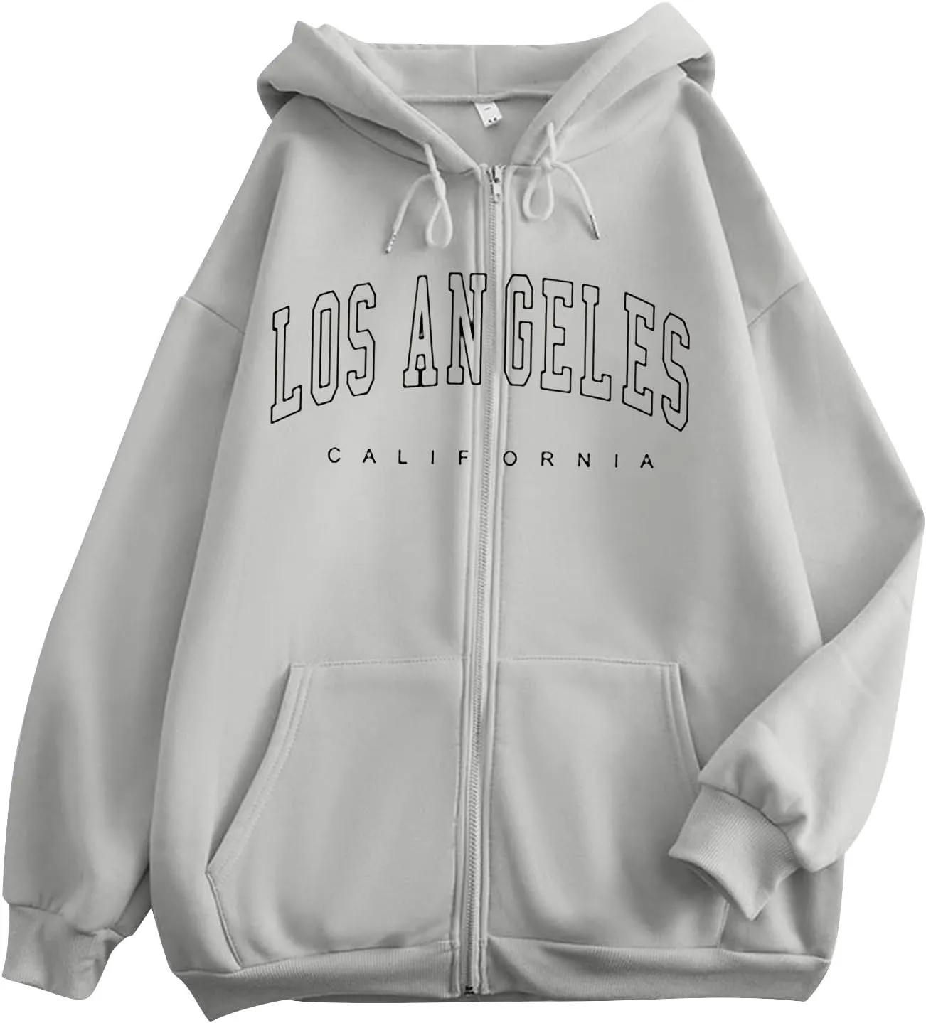 Womens Graphic Hoodies Zip Up Comfortable Lightweight Soft Pullover Long Sleeve Plus Size Slogan Letter Print Sweatshirt