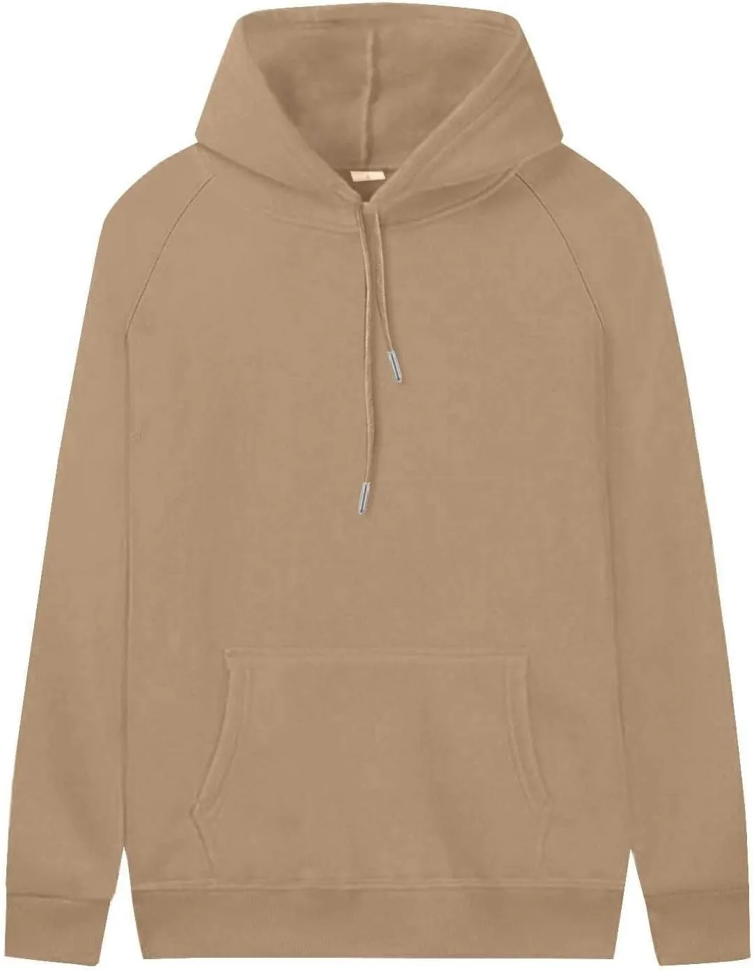 Womens Hoodies Cotton Fleece Drawstring Oversized Sweatshirt Long Sleeve Raglan Cute Sweatshirts Pullover with Pocket