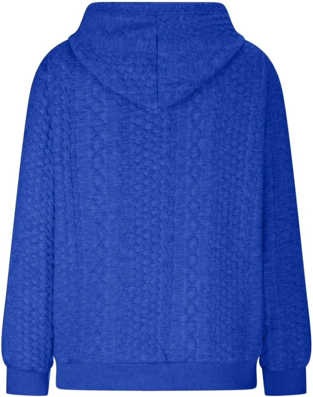 Womens Hoodies Fall Winter Waffle Knit Drawstring Casual Sweatshirts Fashion Sweaters Pullover