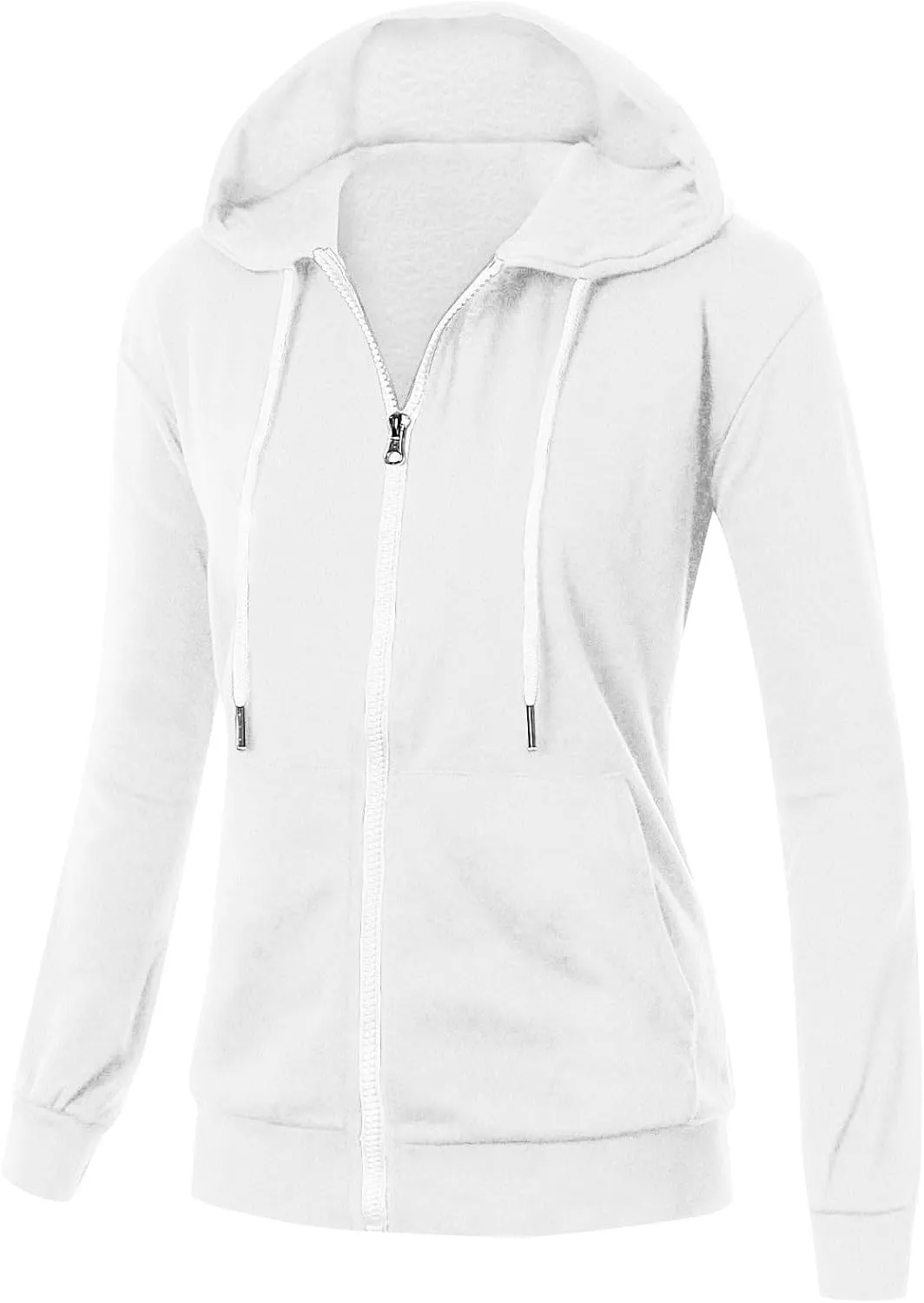 Women's Lightweight Hoodies with Thumb Holes Full Zip Up Long Sleeve Jacket 2024 Hooded Fall Outfits with Pockets