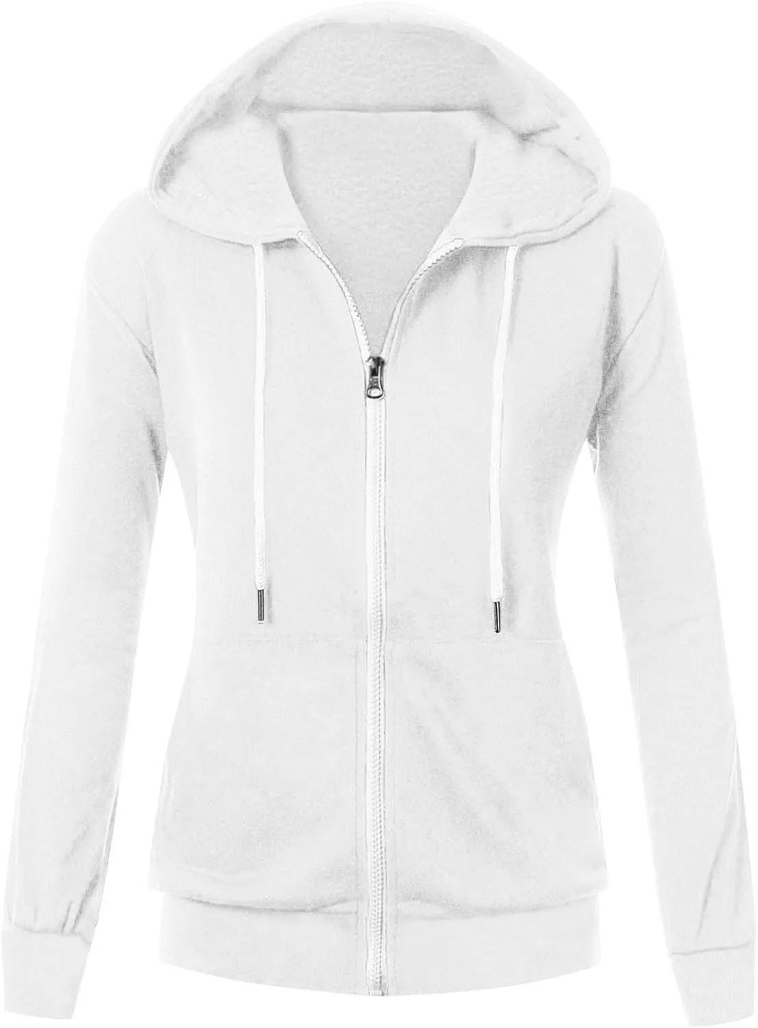 Women's Lightweight Hoodies with Thumb Holes Full Zip Up Long Sleeve Jacket 2024 Hooded Fall Outfits with Pockets