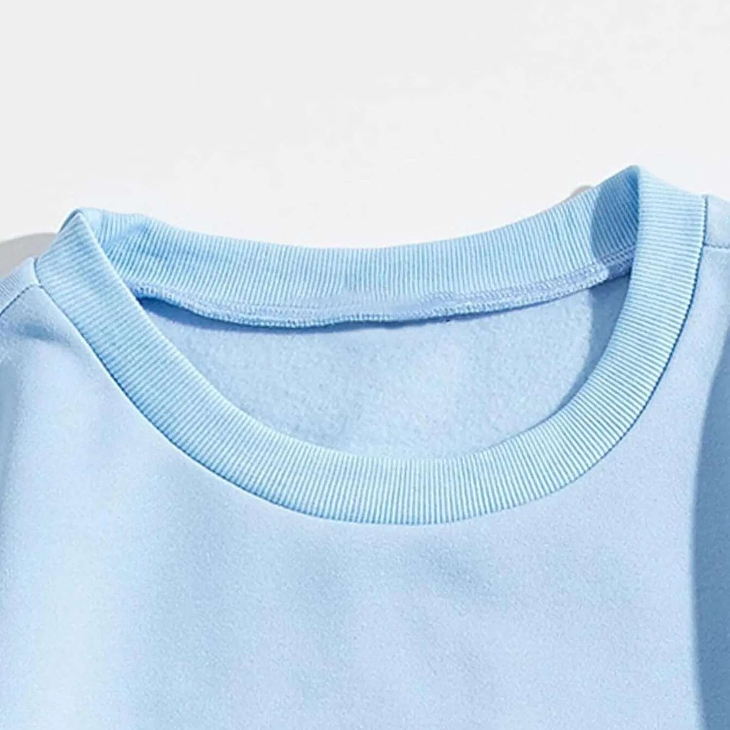 Women's Los Angeles Print Sweatshirts Letter Solid Color Crew Neck Women's Sweatshirts California Round Neck Clothes