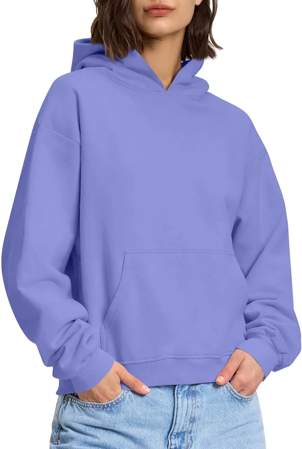 Womens Oversized Hoodies Lightweight Fleece Sweatshirts Long Sleeve Tops Pullover Fall Outfits Winter Clothes