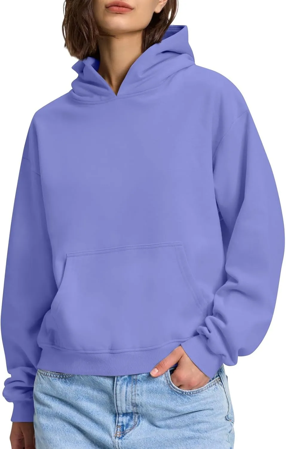 Womens Oversized Hoodies Lightweight Fleece Sweatshirts Long Sleeve Tops Pullover Fall Outfits Winter Clothes