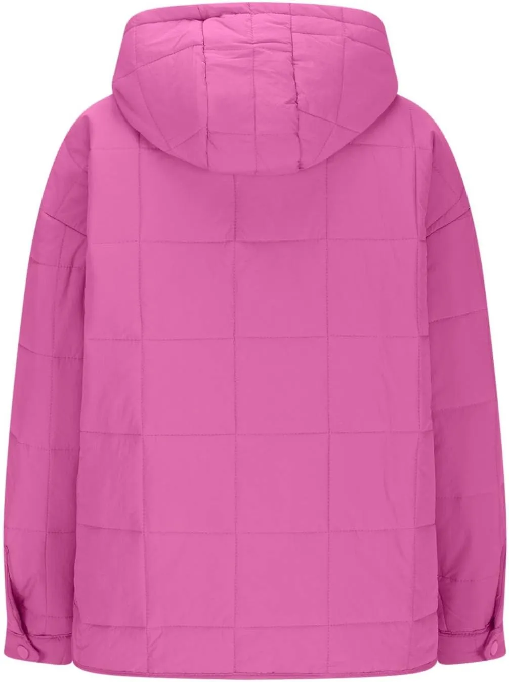 Womens Oversized Puffer Jacket Lightweight Quilted Jackets Dolman Hoodies Pullover Long Sleeve Warm Winter Coat