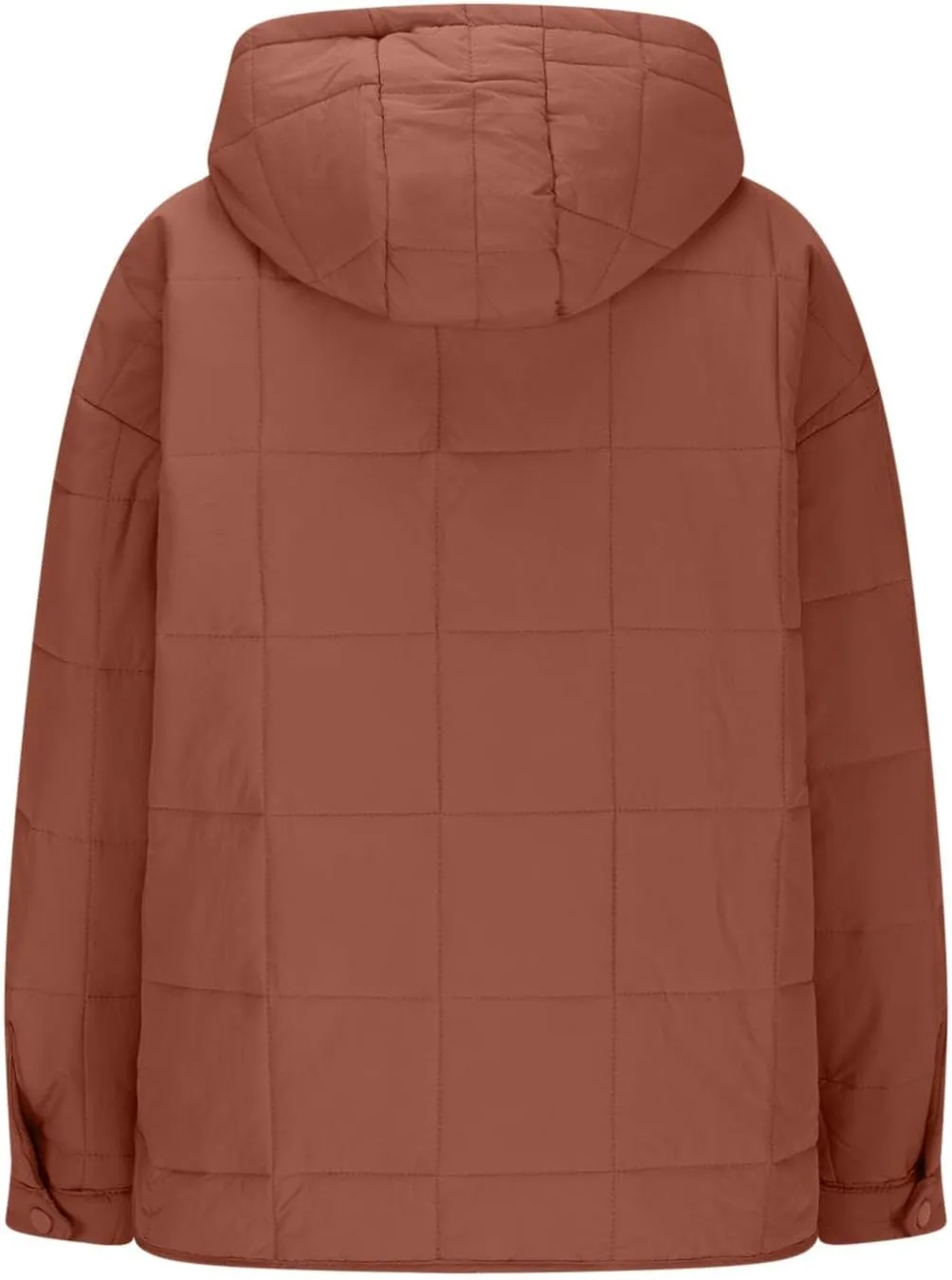 Womens Oversized Puffer Jacket Lightweight Quilted Jackets Dolman Hoodies Pullover Long Sleeve Warm Winter Coat
