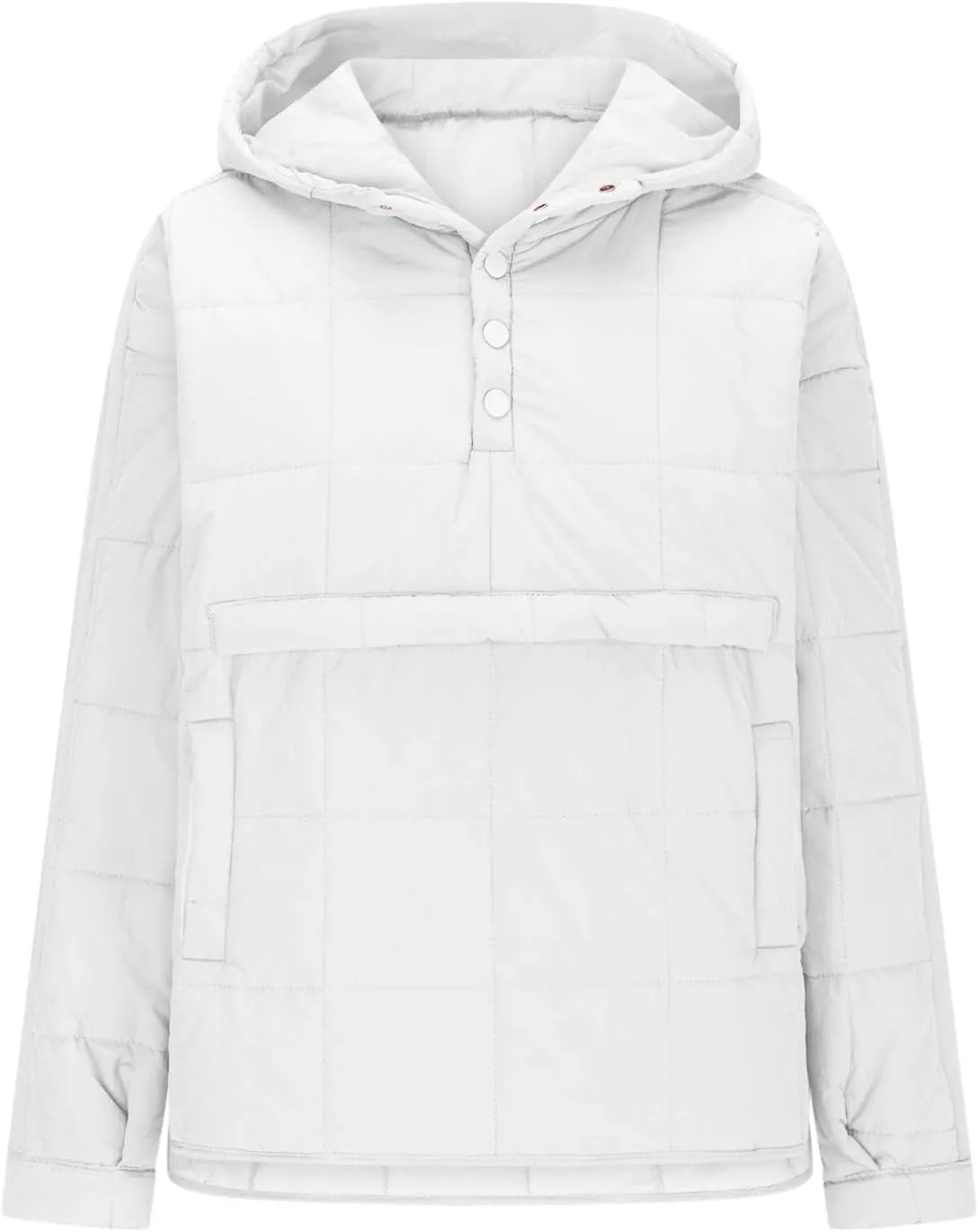 Womens Oversized Puffer Jacket Lightweight Quilted Jackets Dolman Hoodies Pullover Long Sleeve Warm Winter Coat